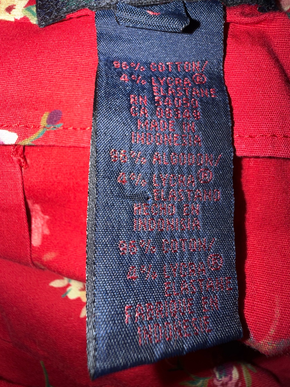 Ralph Lauren Red Floral 96% Cotton Picnic Dress - Picture 9 of 9